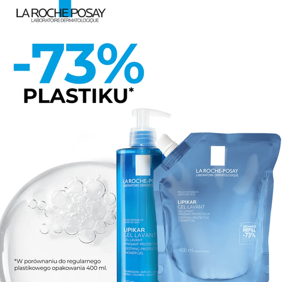 Kit La Roche-Posay, Lipikar Gel Lavant, gel de curățare, 400 ml + pachet de reumplere, 400 ml