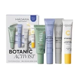 Madara Botanic Activist set, antirimpelserum, 15 ml + natuurlijk serum, 15 ml + peelingmasker, 17 ml + vitamine C crème, 15 ml