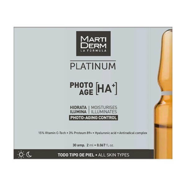 MartiDerm Platinum, Photo Age HA+, serum, ampullen, 30 x 2 ml