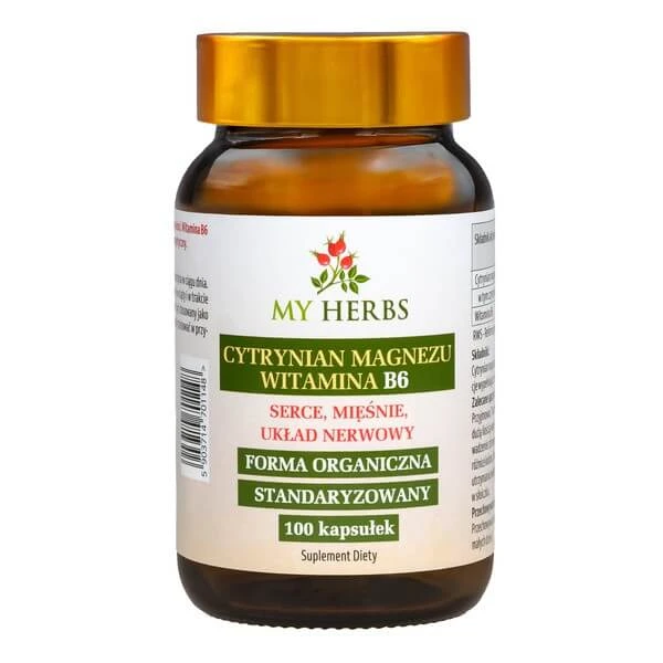 My Herbs Magnesiumcitraat Vitamine B6, capsules, 100 st.