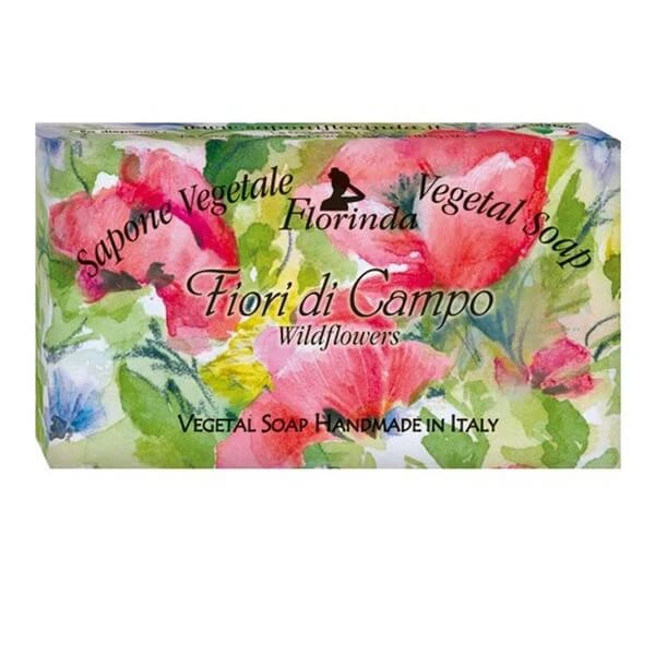 Florinda, natuurlijke plantaardige zeep, veldbloemen, 100 g