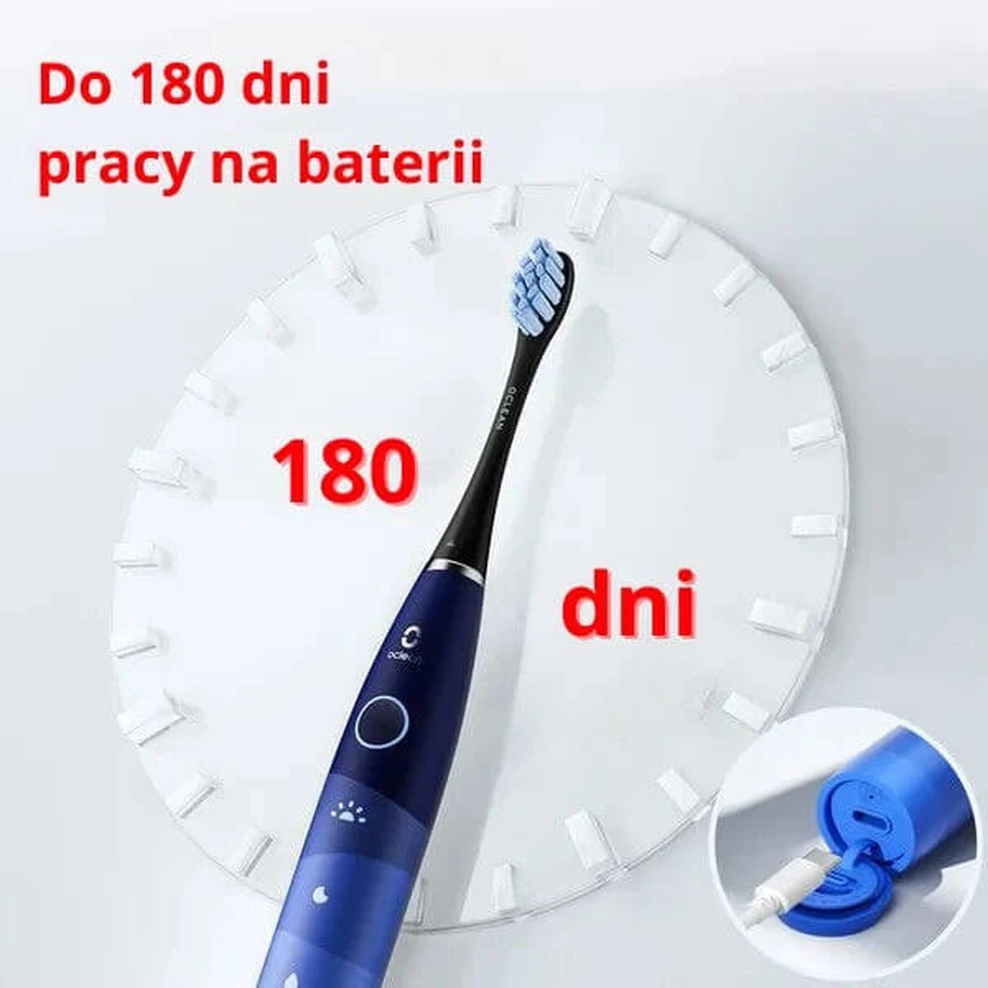 Oclean Flow S, sonische tandenborstel met 3 tips, zwart, 1 st.