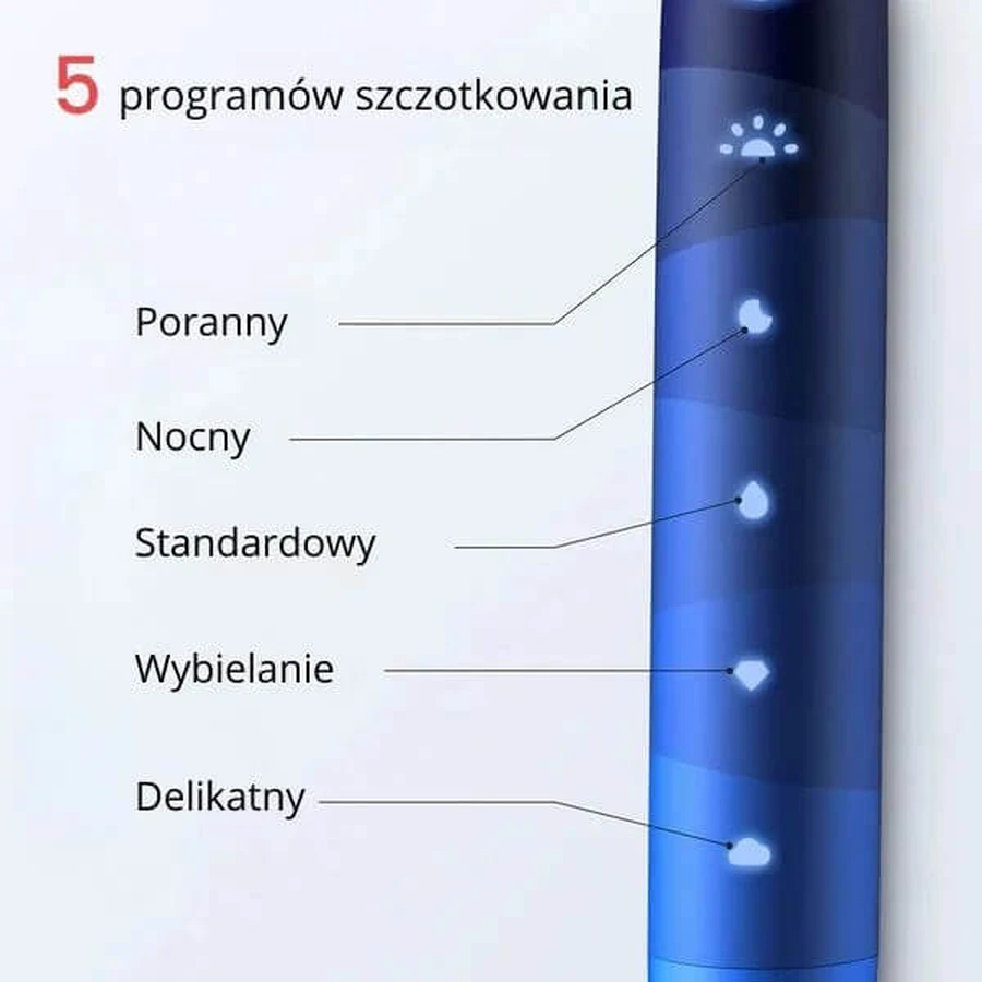 Oclean Flow S, sonische tandenborstel met 3 tips, zwart, 1 st.