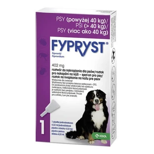 Fypryst 134 mg, soluzione spot-on per cani da 40 a 60 kg, 4,02 ml