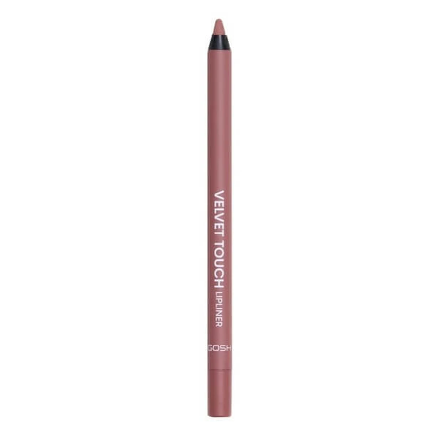 Gosh Velvet Touch Lip Liner, crayon à lèvres imperméable, 002 Antique Rose, 1.2 g