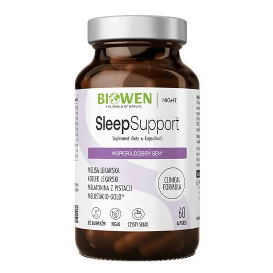 Biowen Sleep Support, harde capsules, 60 st.