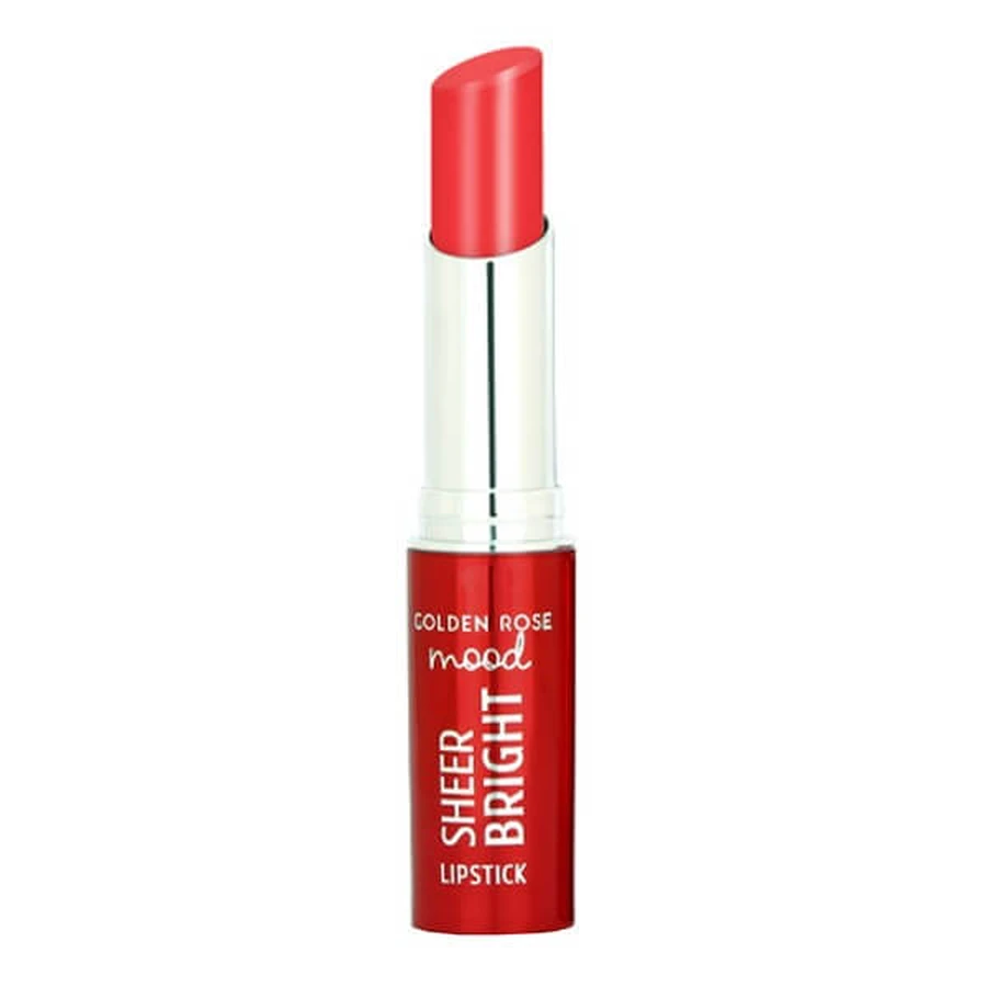 Golden Rose Mood Sheer Bright Lipstick, glanzende lipstick, 103, 3.3 g