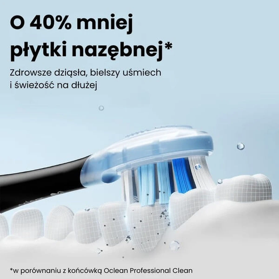 Oclean Ultra Clean, opzetborstels, wit, 2 stuks.