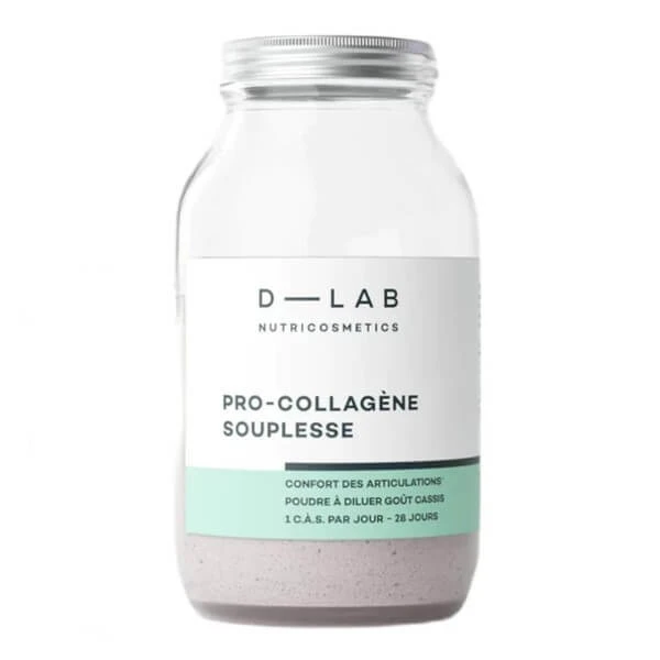 D-LAB Pro Collagene Souplesse, poeder, zwarte bessensmaak, 185,2 g