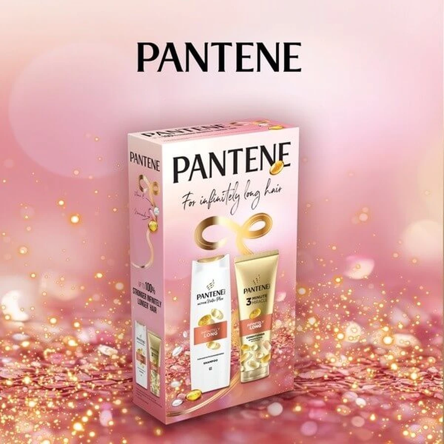 Lote Pantene Champú Infinitamente Largo 400 ml + Acondicionador 220 ml