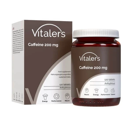 Vitalers Cafeïne 200 mg, tabletten, 120 st.