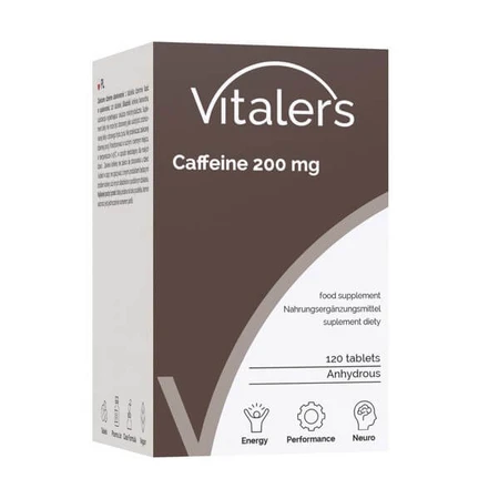 Vitalers Cafeïne 200 mg, tabletten, 120 st.
