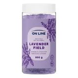 On Line Lavender Field, relaxing bath salt with lavender and chamomile extract, 800 g