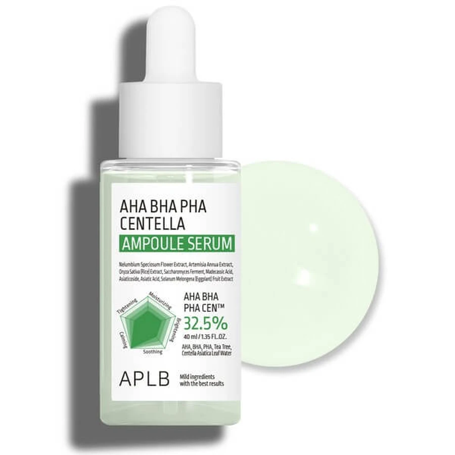 APLB AHA BHA PHA Centella Ampul, gezichtsserum, 40 ml.