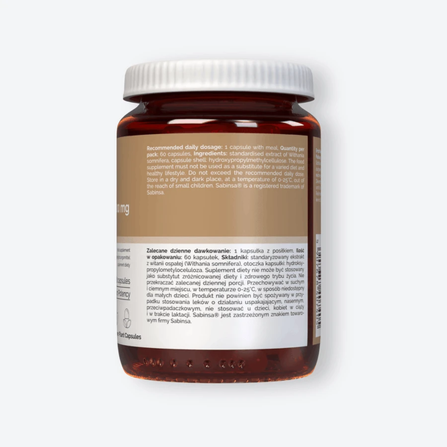 Vitalers Ashwagandha 600 mg, Kapseln, 60 Stück.