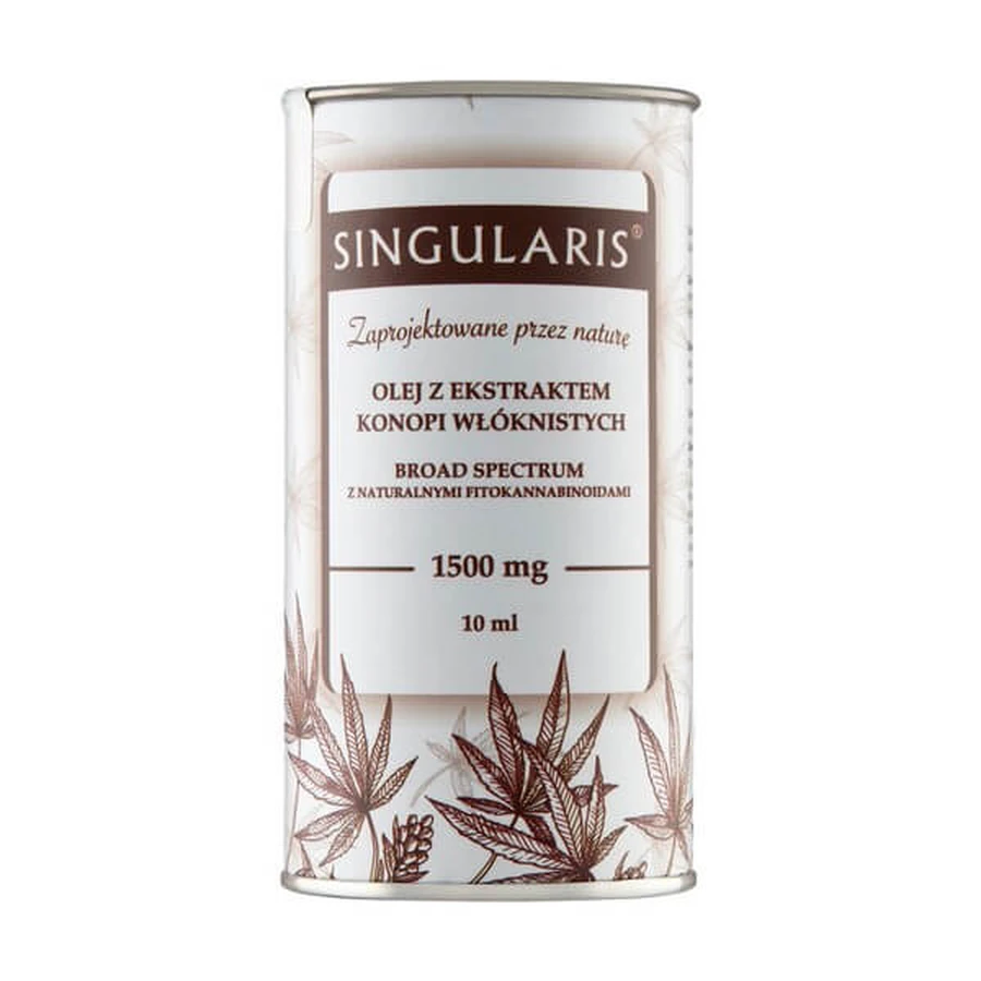 Singularis Huile d'extrait fibreux de chanvre à large spectre, 10ml