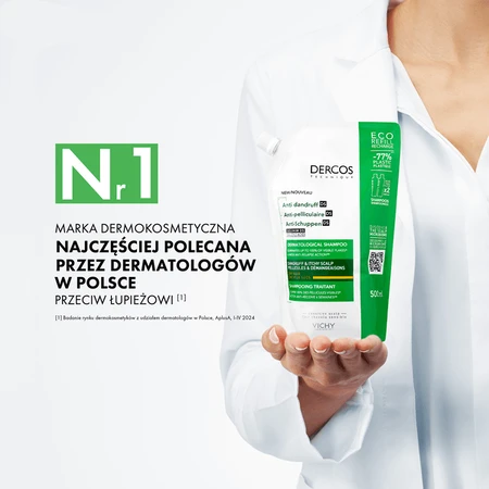 Set Dercos DS, shampoo antiforfora, capelli secchi, 390 ml + confezione di ricarica, 390 ml