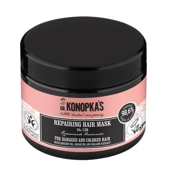 Dr.Konopka's Nº138, regenererend masker voor beschadigd en gekleurd haar, 300 ml
