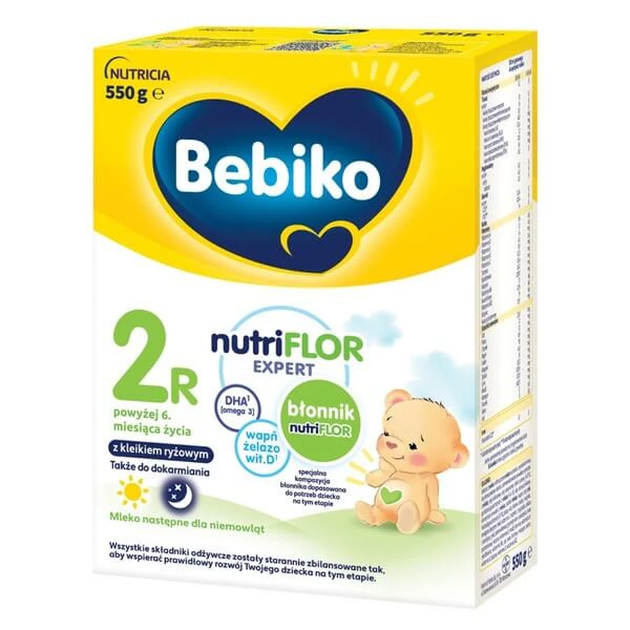 Bebiko 2R NutriFlor Expert, latte di proseguimento per lattanti oltre i 6 mesi, polvere, 550 g