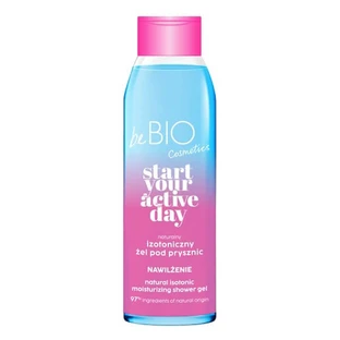BeBio Start Your Active Day, gel de ducha isotónico, hidratación, 400 ml
