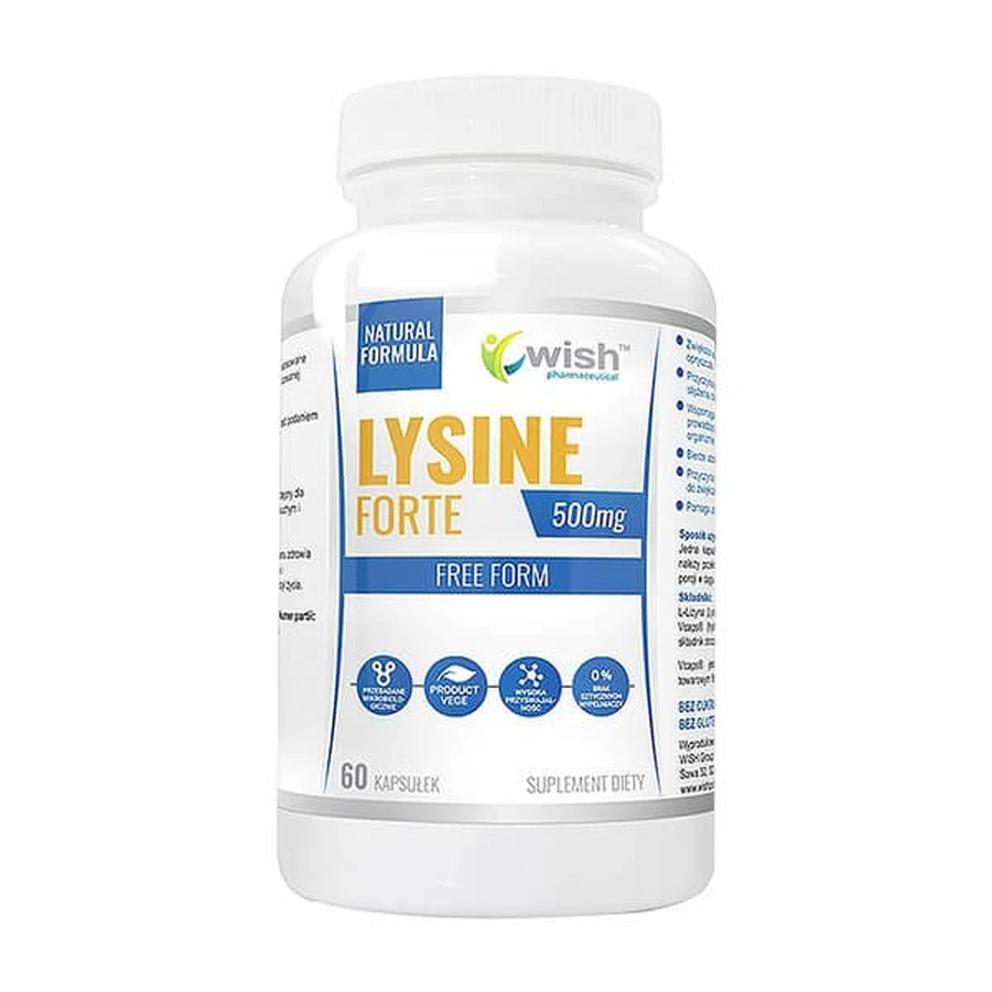 Wish Lysine Forte 500 mg, capsules, 60 st.