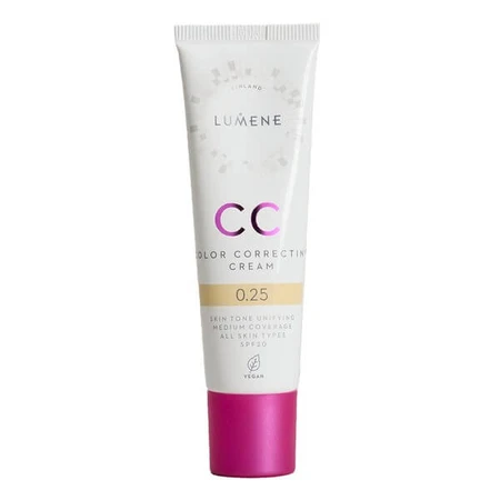 Lumene CC Color Correcting Cream, corrigerende CC crème SPF 20, 0.25 (N), 30 ml.