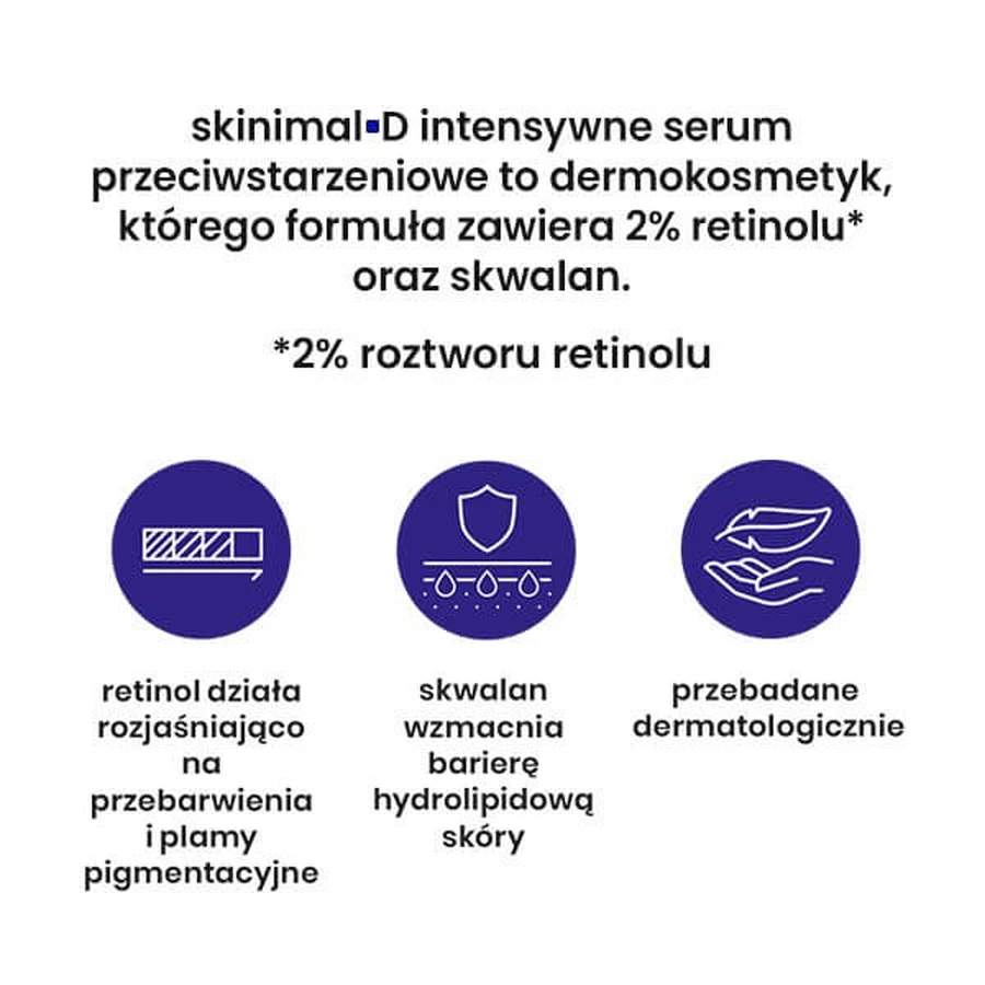 Skinimal D, ser intensiv anti-îmbătrânire, 30 ml
