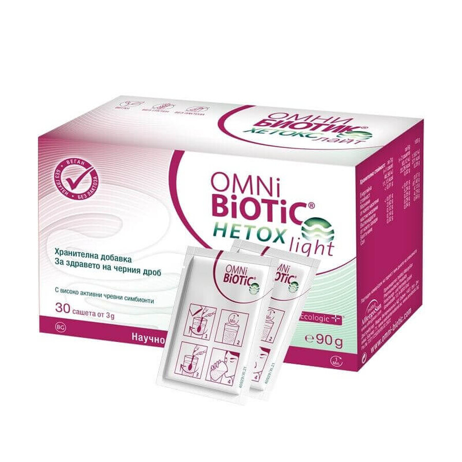 Omni-Biotic Hetox Light, 30 sachets x 3 g, Allergosan Institute (OmniBiotic)