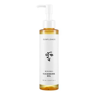 Ottie Sunflower Minimal Cleansing Oil, cleansing face oil with sunflower oil, 155 ml