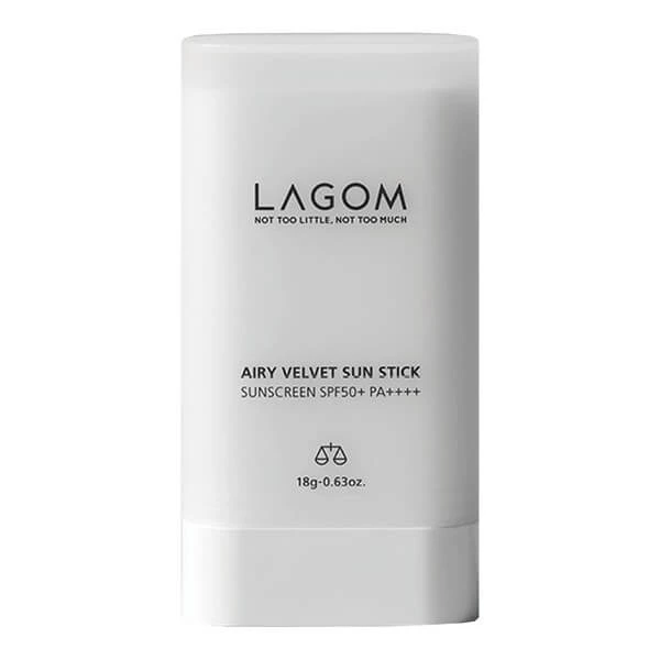 Lagom Airy Velvet Sun Stick SPF 50+ PA++++, zonnebrandstick voor gezicht en lichaam, 18 g