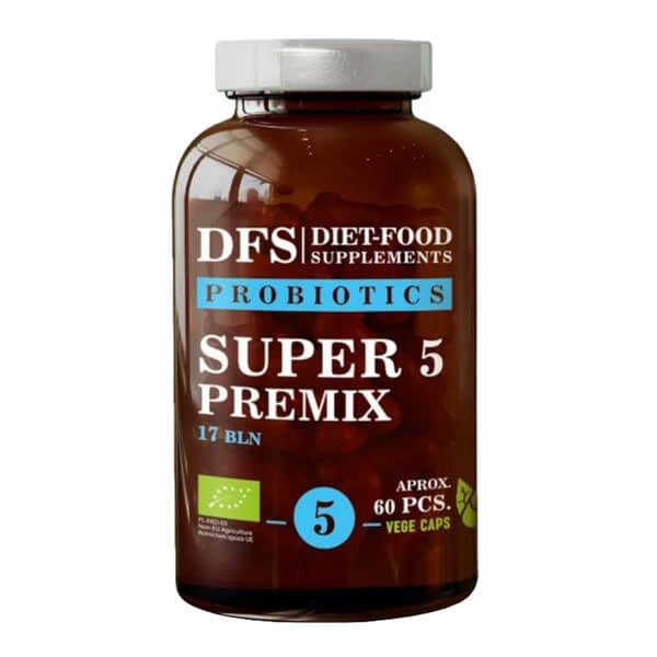 Dieet Voedingssupplementen Probioticum Nr. 5 Bio Super 5 Premix, capsules, 60 st.