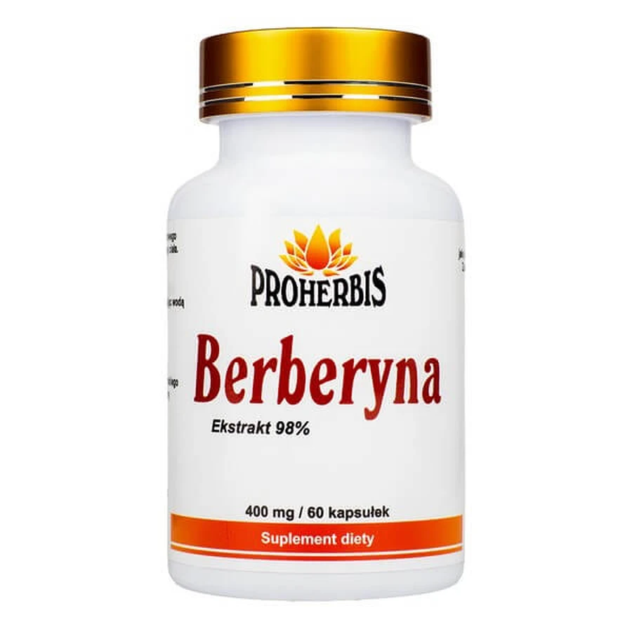 Proherbis Berberine, cápsulas, 60 uds.