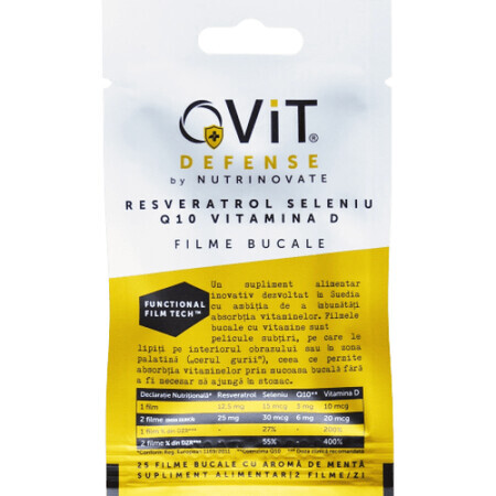 QVIT Bain de bouche aux vitamines, 25 pièces, Nutrinovate