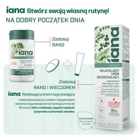 Iana Joint Flexibility + Energy, Tabletten, 60 Stück.