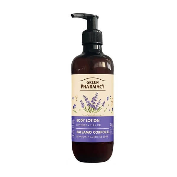 Groene Farmacie, bodylotion, lavendel en lijnzaadolie, 400 ml