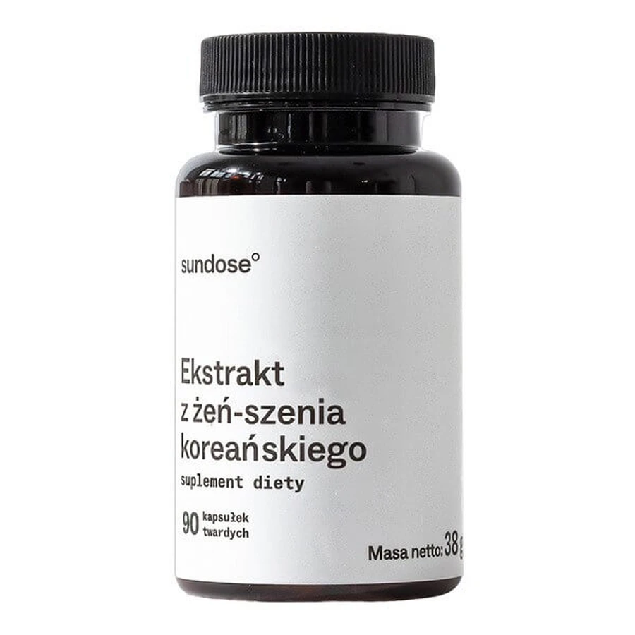 Sundose extracto de ginseng coreano, cápsulas duras, 90 uds.