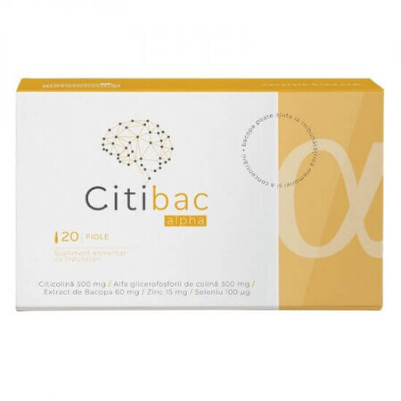 Citibac Alpha, 20 fiole buvabile, Naturpharma