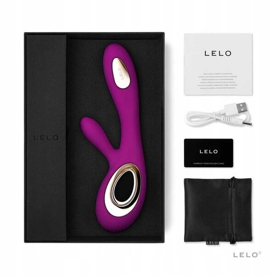 Lelo Soraya Wave Midnight Blue, vibratore tipo coniglietto, 1 pezzo.