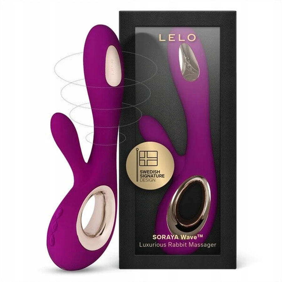 Lelo Soraya Wave Midnight Blue, vibratore tipo coniglietto, 1 pezzo.