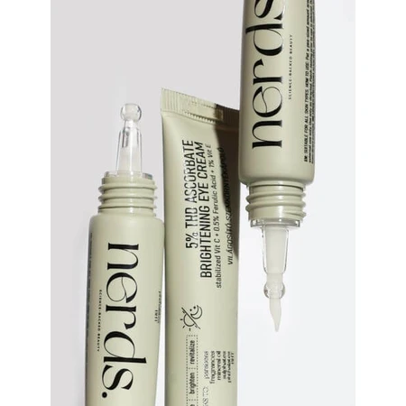 Nerds. 5% THD Ascorbate Brightening, verhelderende oogcrème met vitamine C, 15 ml.