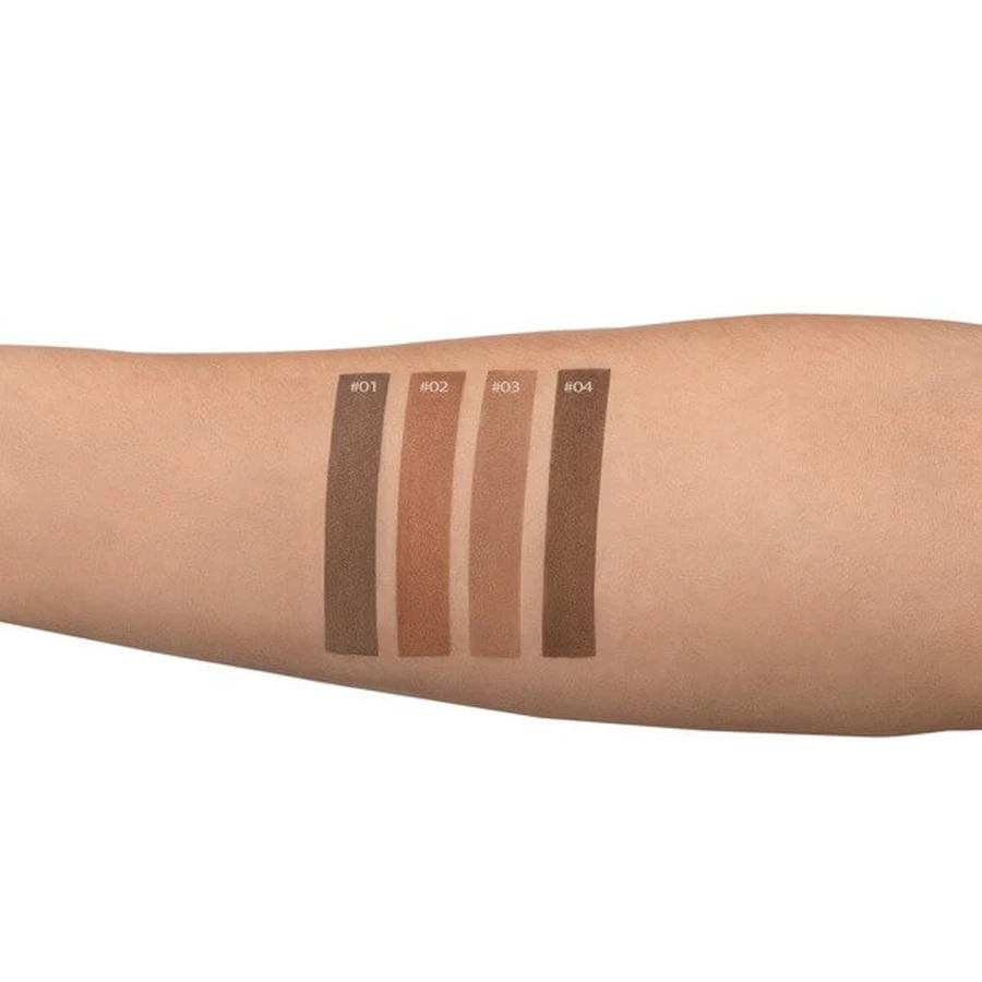 Pierre Rene, lápiz de cejas con pincel Brown Liner nº 04 Marrón oscuro, 1,19 g