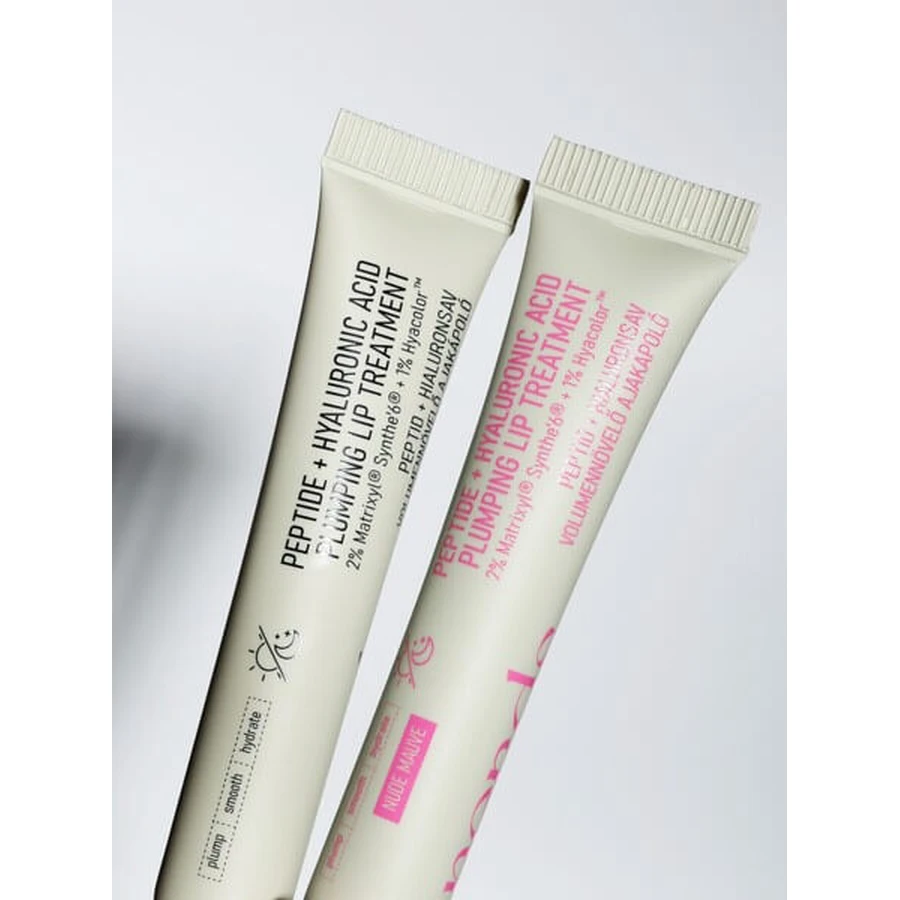 Nerds. Peptide+Hyaluronic Acid, siero labbra peptidico con acido ialuronico, colore Nude Mauve, 10 ml.