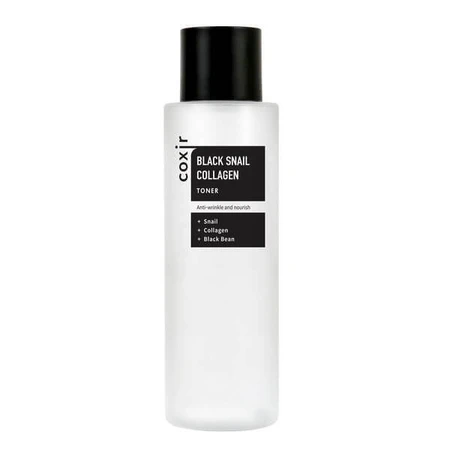 Coxir Black Snail Collagen, tonico rigenerante con mucina di lumaca e collagene, 150 ml