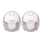Momcozy M6, extractor de leche doble, color rojo, 1 ud.