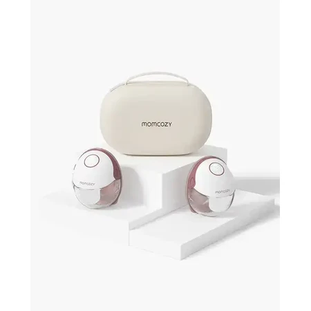 Momcozy M6, extractor de leche doble, color rojo, 1 ud.