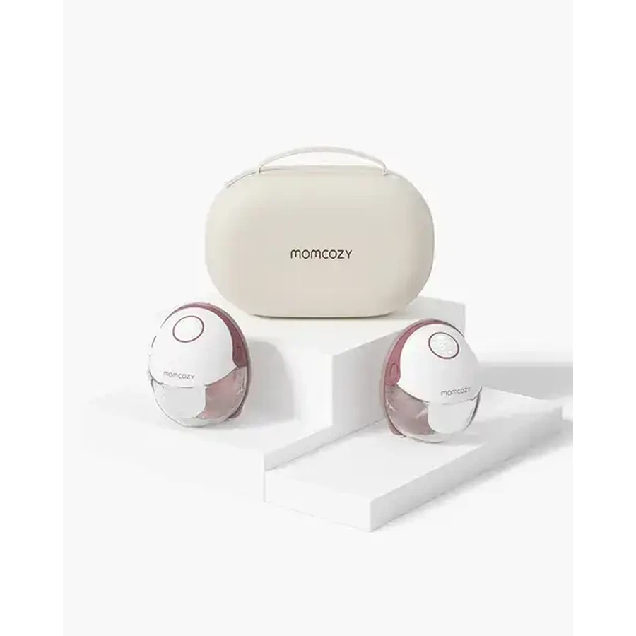 Momcozy M6, extractor de leche doble, color rojo, 1 ud.