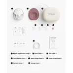 Momcozy M6, extractor de leche doble, color rojo, 1 ud.