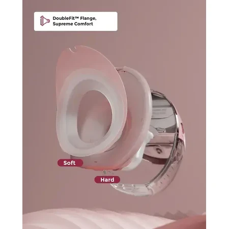 Momcozy M6, extractor de leche doble, color rojo, 1 ud.