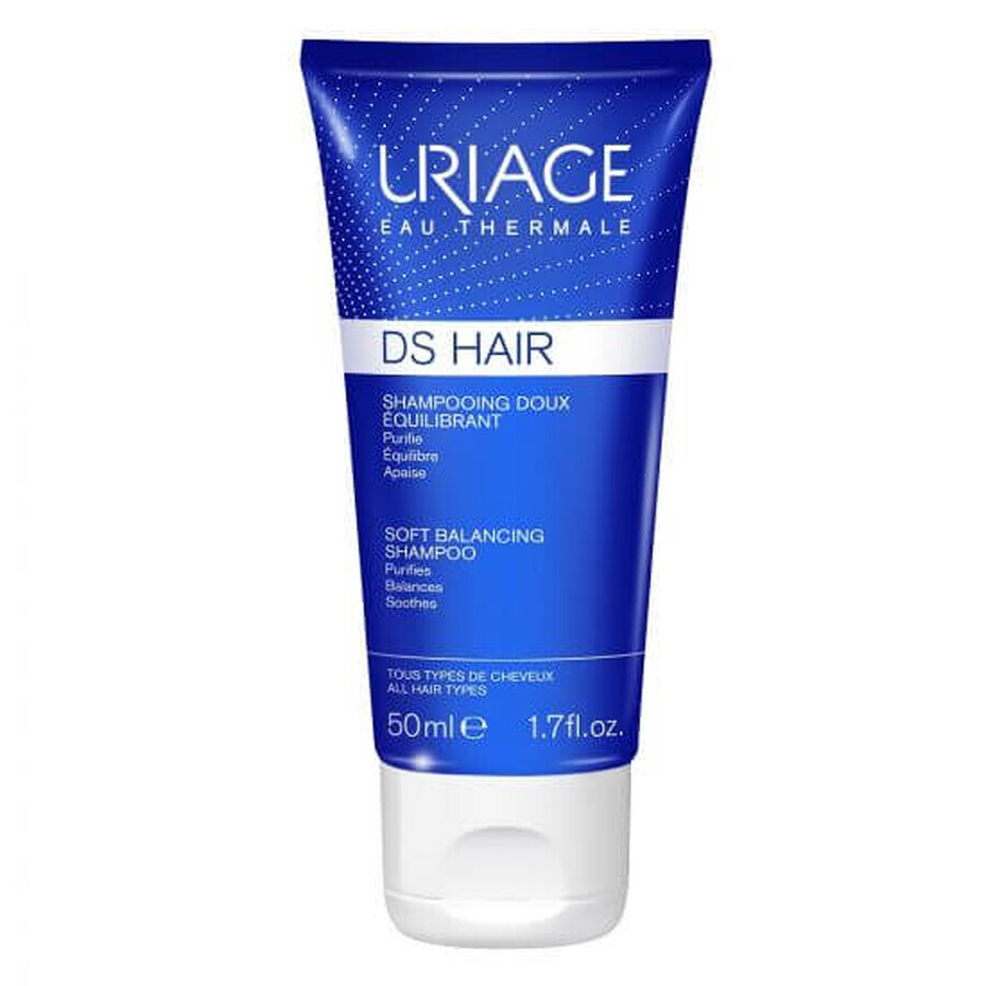 Rebalancing shampoo D.S. Hair, 50 ml, Uriage