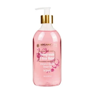 Arganicare Dusche, Duschgel mit Granatapfel und Rosenwasser, 500 ml